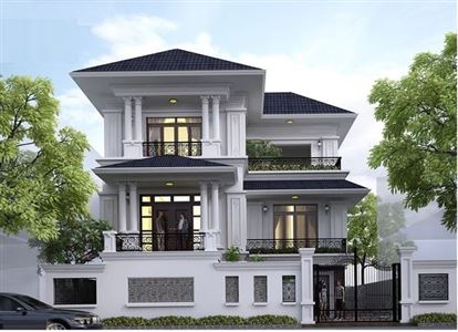 Ấn tượng thiết kế dinh thự mái thái 3 tầng Đà Lạt