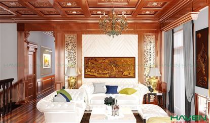 Loại gỗ được chọn trong thiết kế nội thất phong cách tân cổ điển