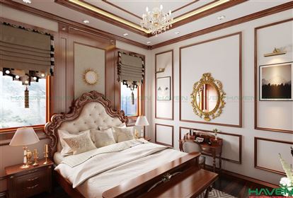 Thiết kế phòng ngủ theo phong cách tân cổ điển hợp phong thủy tốt sức khỏe