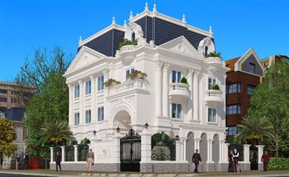 10 Mẫu biệt thự 3 tầng kiểu pháp đẹp đẳng cấp nhất